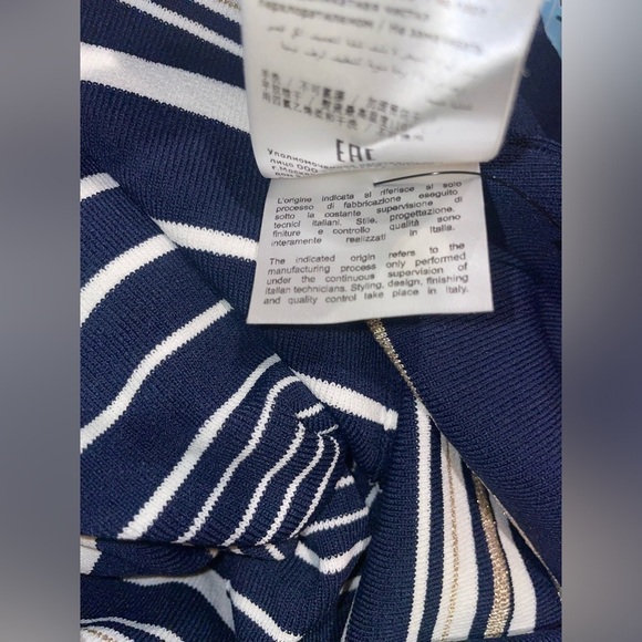 New! Luisa Spagnoli Striped Midi Dress 💙 Small NWT! - Picture 13 of 13